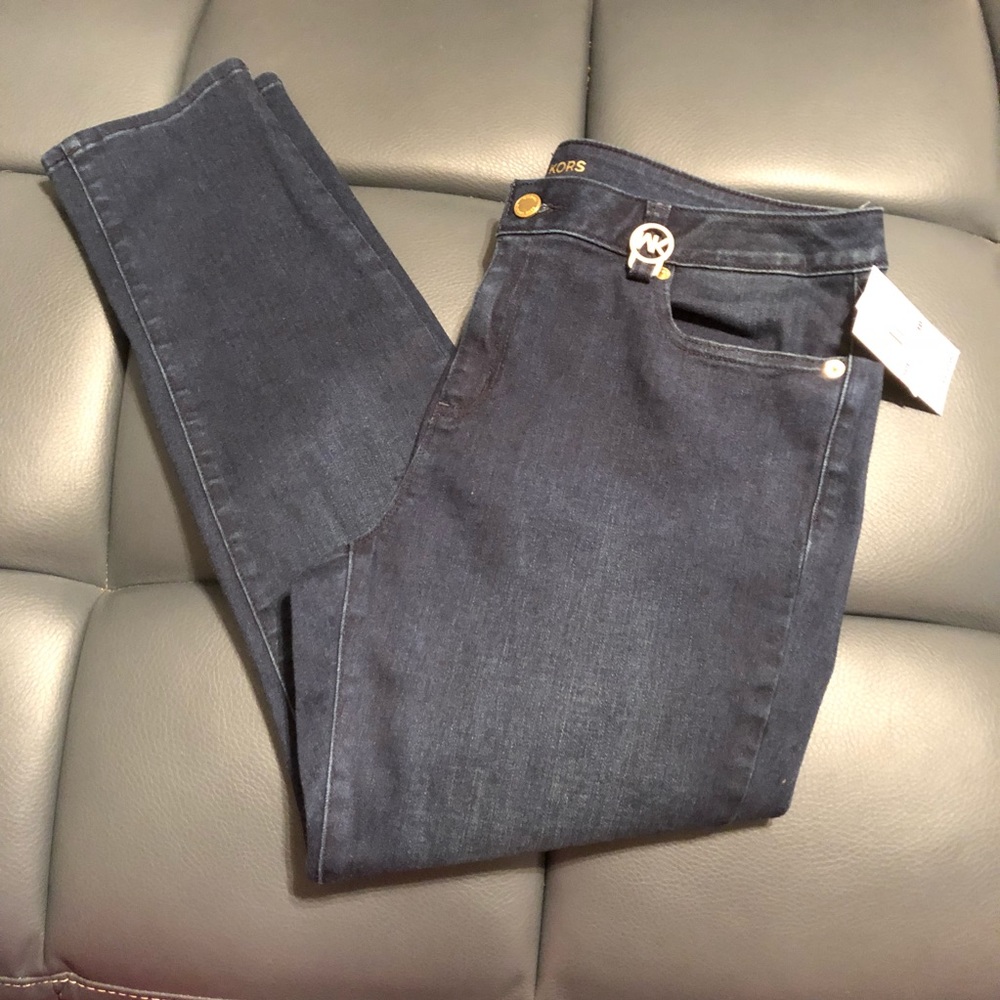 Michael Kors Blue Skinny Ankle Jeans